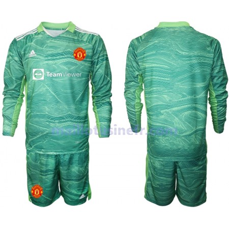Maillot de Foot Manchester United Gardien Troisième 2021-22 Manches Longues - Enfant